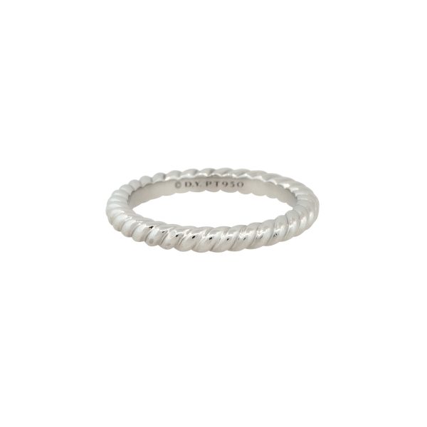 David Yurman Platinum Unity Cable Wedding Band 
